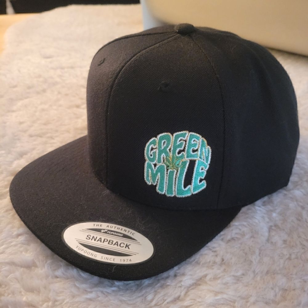 Green Mile cannabis growers promo snapback hat NWT